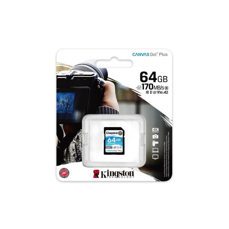 KINGSTON 64GB SDXC Canvas Go Plus *SDG3/64GB · CARTE MEMOIRE · Informat Systems Strasbourg (image 3)