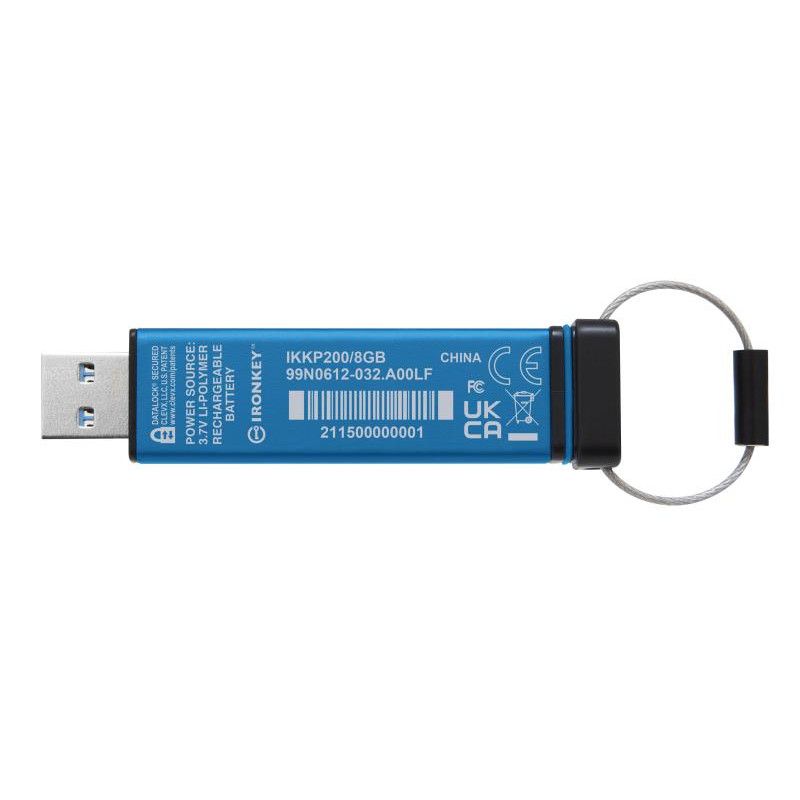 Kingston Technology IronKey Keypad 200 de 8 Go, FIPS 140-3 niveau 3 (en attente), chiffrement AES-256 · Clé USB · Informat... (image 2)