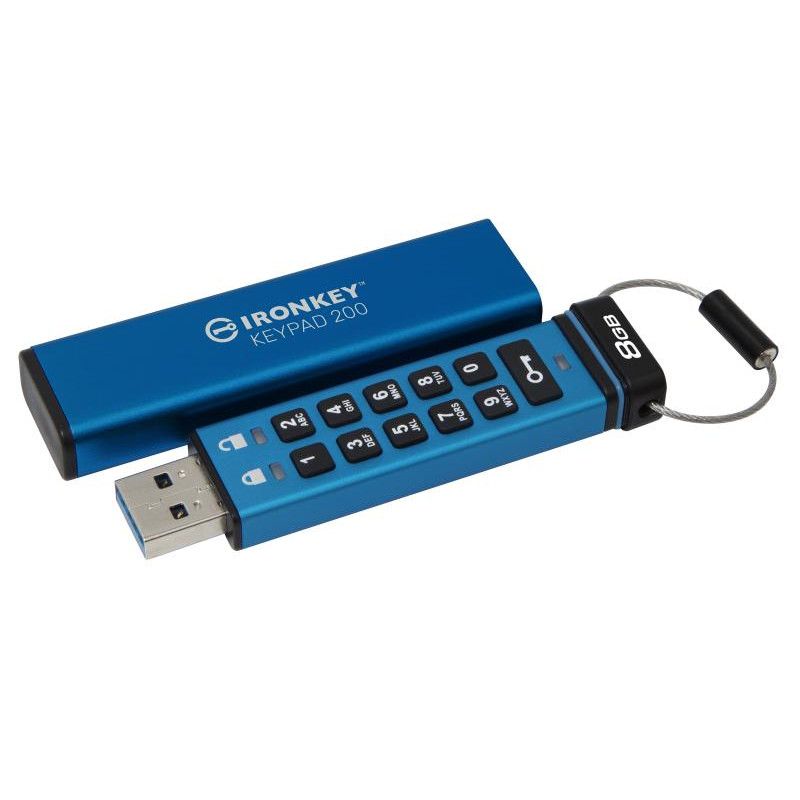 Kingston Technology IronKey Keypad 200 de 8 Go, FIPS 140-3 niveau 3 (en attente), chiffrement AES-256 · Clé USB · Informat... (image 5)