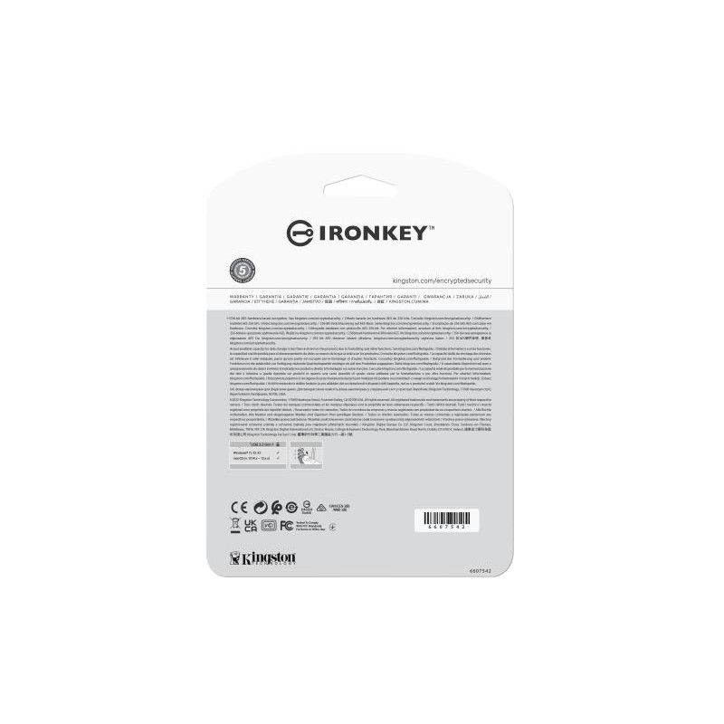 Kingston Technology IronKey 16Go USB-C Vault Privacy 50C chiffrée AES-256, FIPS 197 · Clé USB · Informat Systems Strasbourg (image 4)