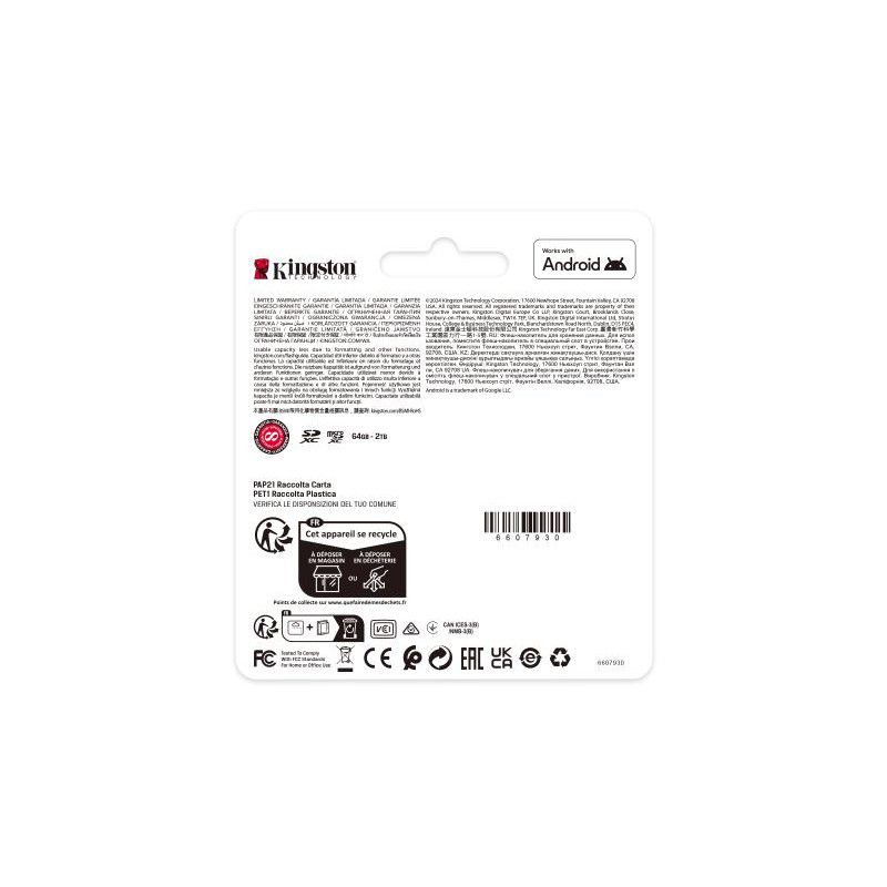 Kingston Technology 256 Go SDXC Canvas Select Plus Gen3 150 Mo/s C10 UHS-I U1 V10 · CARTE MEMOIRE · Informat Systems Stras... (image 4)