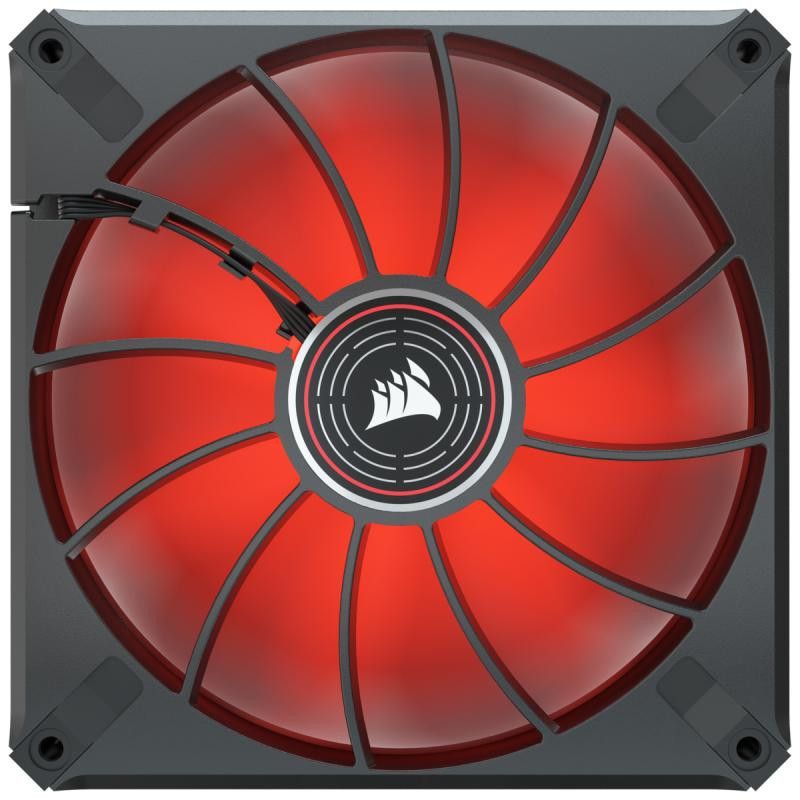 CORSAIR ML140 LED ELITE 140mm Magnetic Levitation Rouge SINGLE PACK · Refroidissement PC · Informat Systems Strasbourg (image 5)