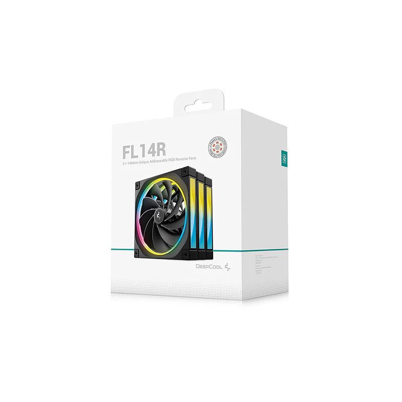 DeepCool FL14R Boitier PC Ventilateur 14 cm Noir 3 pièce(s) · Ventilateur Boitier · Informat Systems Strasbourg