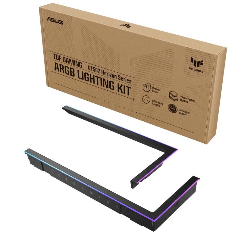 ASUS TUF GAMING GT502 Horizon ARGB Lighting Kit Black Midi Tower Kit d'amélioration de l'éclairage RVB · Ventilateur Boiti... (image 9)