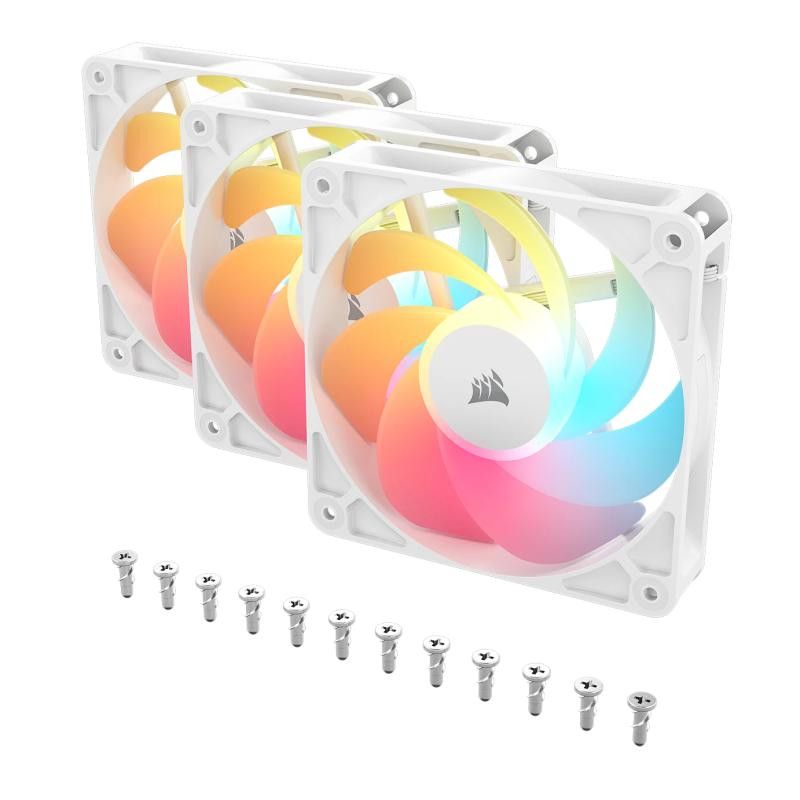 Corsair RS120-R ARGB Boitier PC Ventilateur 12 cm Blanc 3 pièce(s) · Ventilateur Boitier · Informat Systems Strasbourg (image 3)