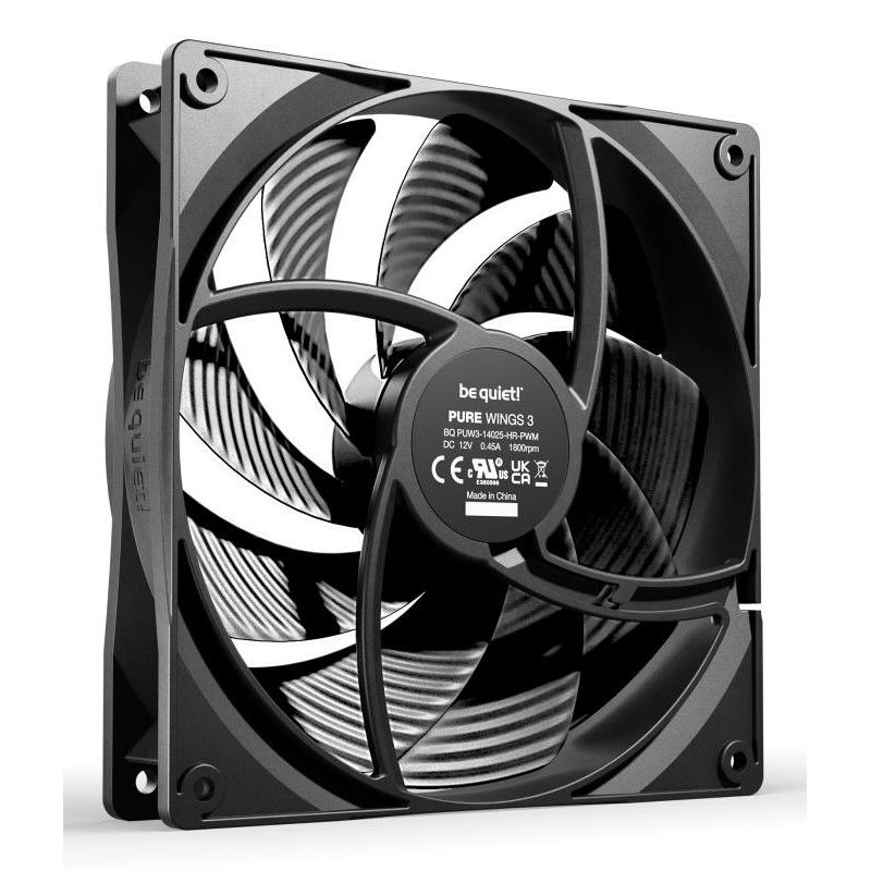 be quiet! Pure Wings 3 140 mm PWM | Ventilateur PC high-speed · Ventilateur Boitier · Informat Systems Strasbourg (image 2)