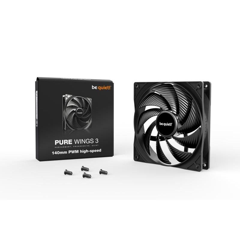 be quiet! Pure Wings 3 140 mm PWM | Ventilateur PC high-speed · Ventilateur Boitier · Informat Systems Strasbourg (image 3)