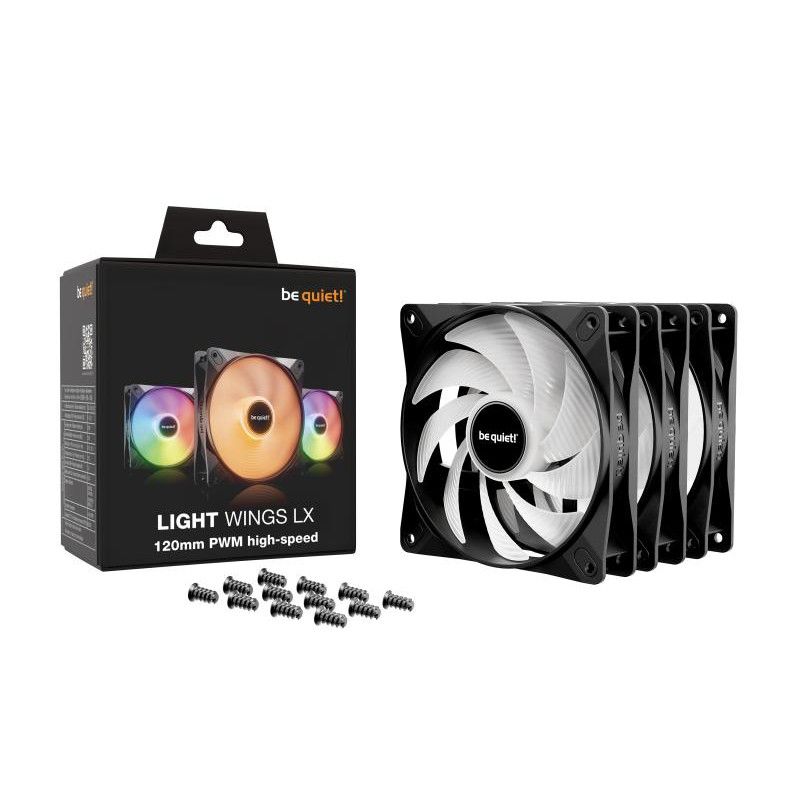 be quiet! Light Wings LX 120 mm PWM | Ventilateur PC ARGB high-speed, Pack de 3 · Ventilateur Boitier · Informat Systems S... (image 5)