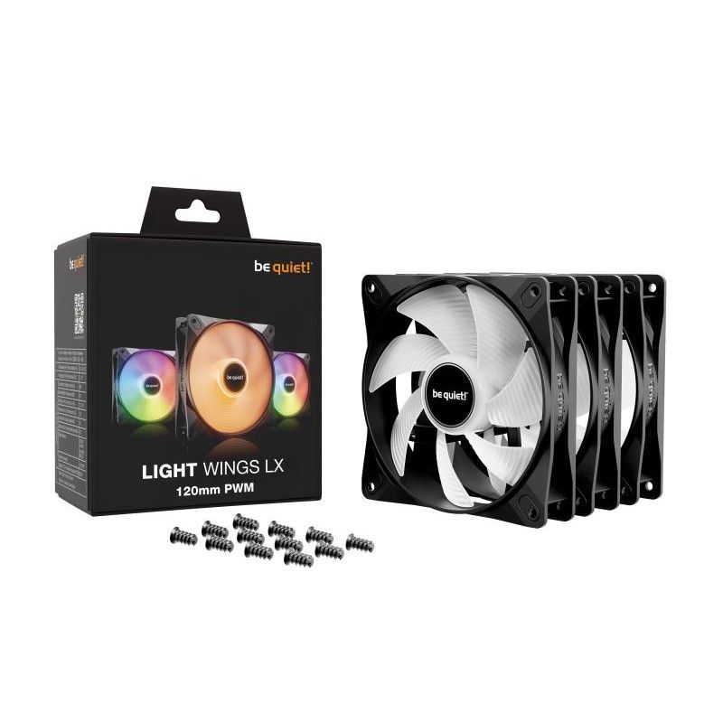 be quiet! Light Wings LX 120 mm PWM | Ventilateur PC ARGB, Pack de 3 · Ventilateur Boitier · Informat Systems Strasbourg (image 5)