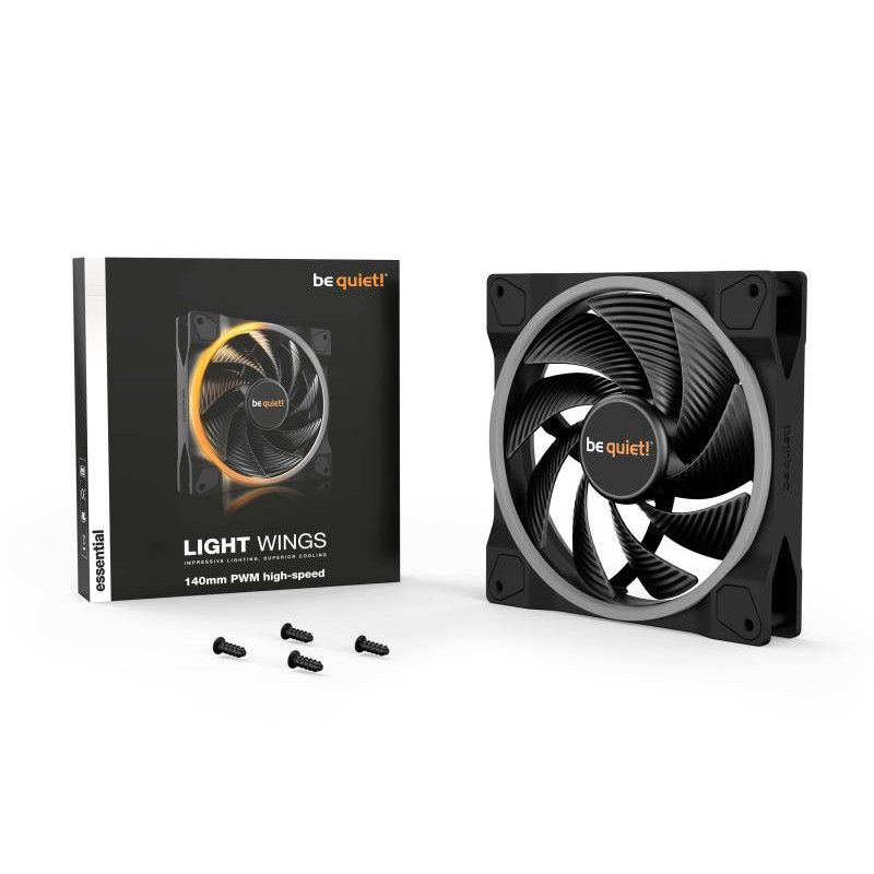 BE QUIET! LIGHT WINGS 140mm PWM high-speed · Ventilateur Boitier · Informat Systems Strasbourg (image 5)