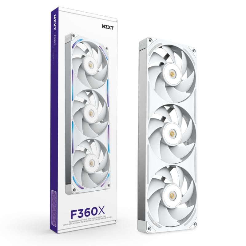 NZXT F360X Boitier PC Ventilateur 12 cm Blanc 1 pièce(s) · Ventilateur Boitier · Informat Systems Strasbourg (image 2)