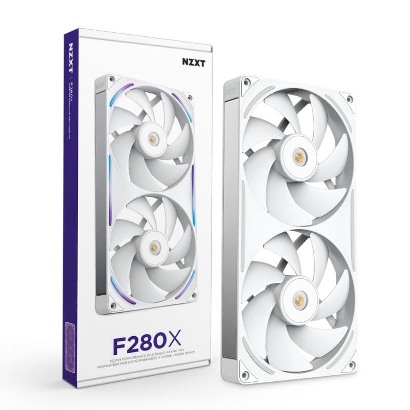 NZXT F280X Boitier PC Ventilateur 14 cm Blanc 1 pièce(s) · Ventilateur Boitier · Informat Systems Strasbourg (image 2)