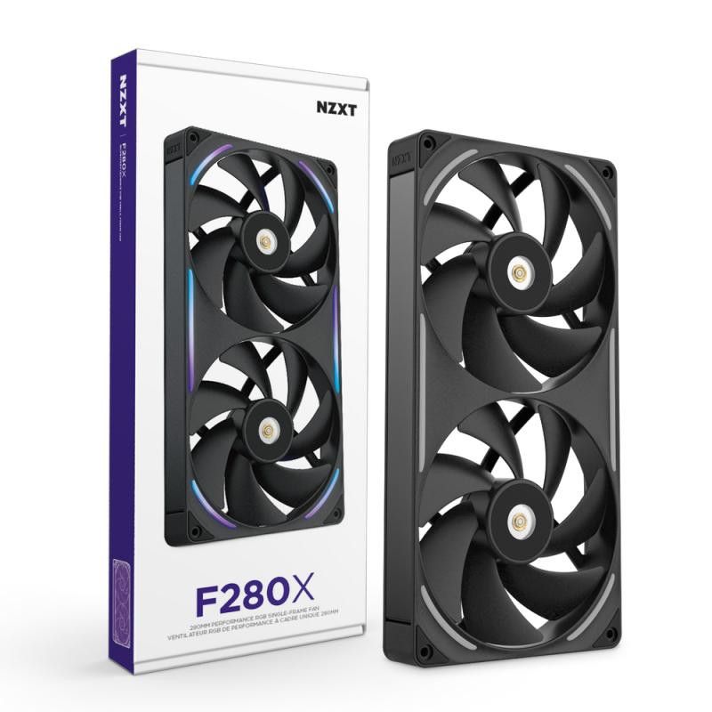NZXT F280X Boitier PC Ventilateur 14 cm Noir 1 pièce(s) · Ventilateur Boitier · Informat Systems Strasbourg (image 2)