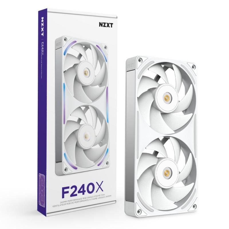 NZXT F240X Boitier PC Ventilateur 12 cm Blanc 1 pièce(s) · Ventilateur Boitier · Informat Systems Strasbourg