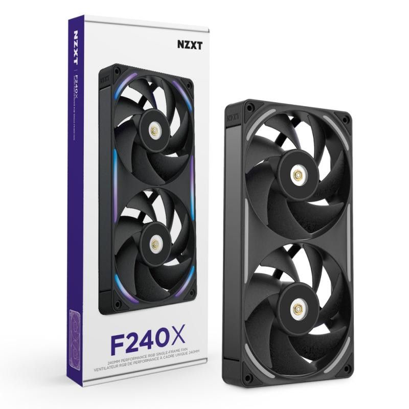 NZXT F240X Boitier PC Ventilateur 12 cm Noir 1 pièce(s) · Ventilateur Boitier · Informat Systems Strasbourg