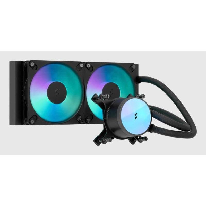 Fractal Design Radius 240 RGB Black Processeur Refroidisseur de liquide tout-en-un 12 cm Noir 1 pièce(s) · Ventilateur Boi...