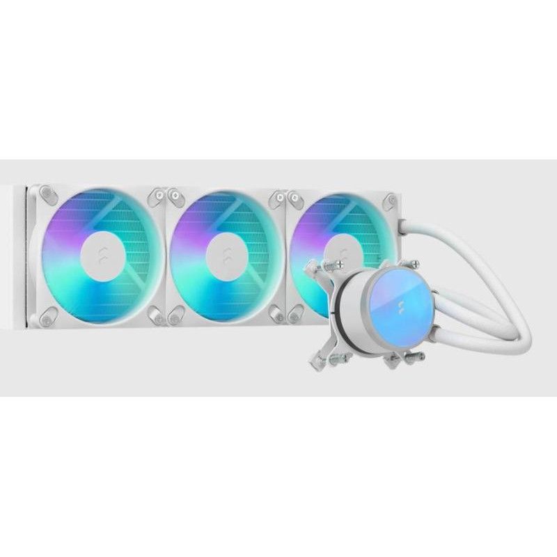 Fractal Design Radius 360 RGB White Processeur Refroidisseur de liquide tout-en-un 12 cm Blanc 1 pièce(s) · Ventilateur Bo...