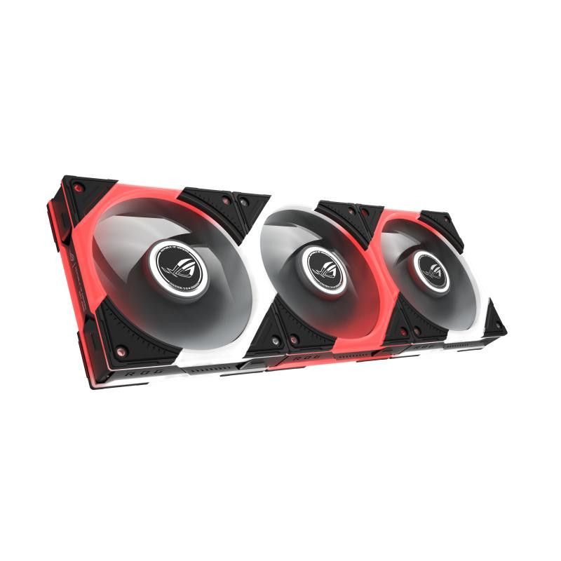 ASUS ROG Eurux GR120 ARGB Reverse Fan - Triple Pack Boitier PC Ventilateur 12 cm Noir, Blanc 3 pièce(s) · Ventilateur Boit...