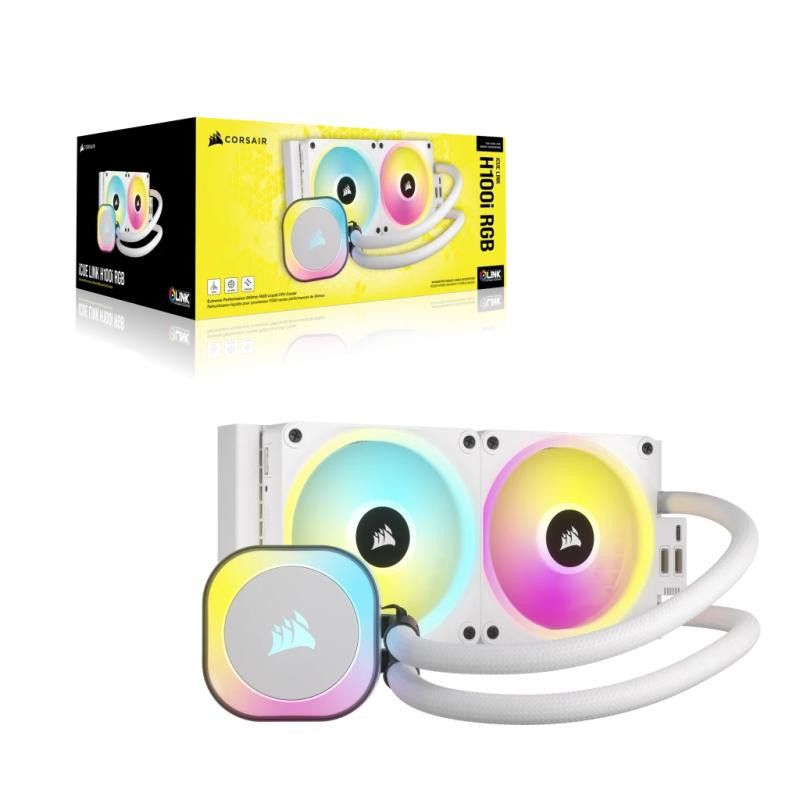 Corsair H100I Processeur Refroidisseur hybride 12 cm Blanc · Refroidissement PC · Informat Systems Strasbourg (image 9)
