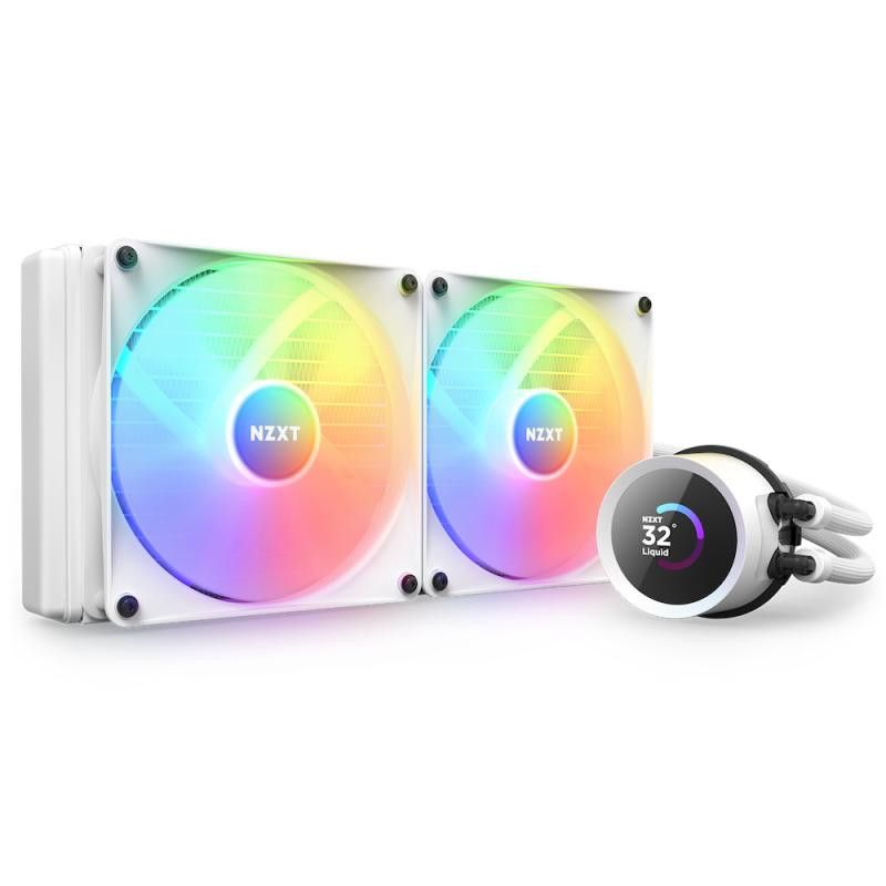 NZXT Kraken 280 RGB Processeur Refroidisseur de liquide tout-en-un 14 cm Blanc 1 pièce(s) · Watercooling · Informat System...