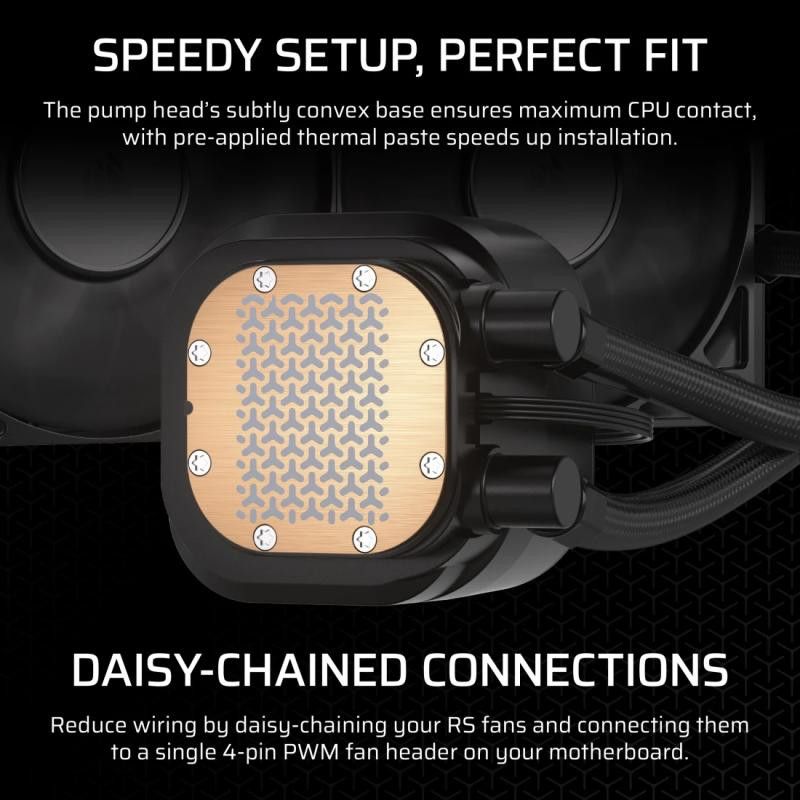 Corsair Nautilus 240 RS Carte-mère Refroidisseur de liquide tout-en-un Noir · Watercooling · Informat Systems Strasbourg (image 2)