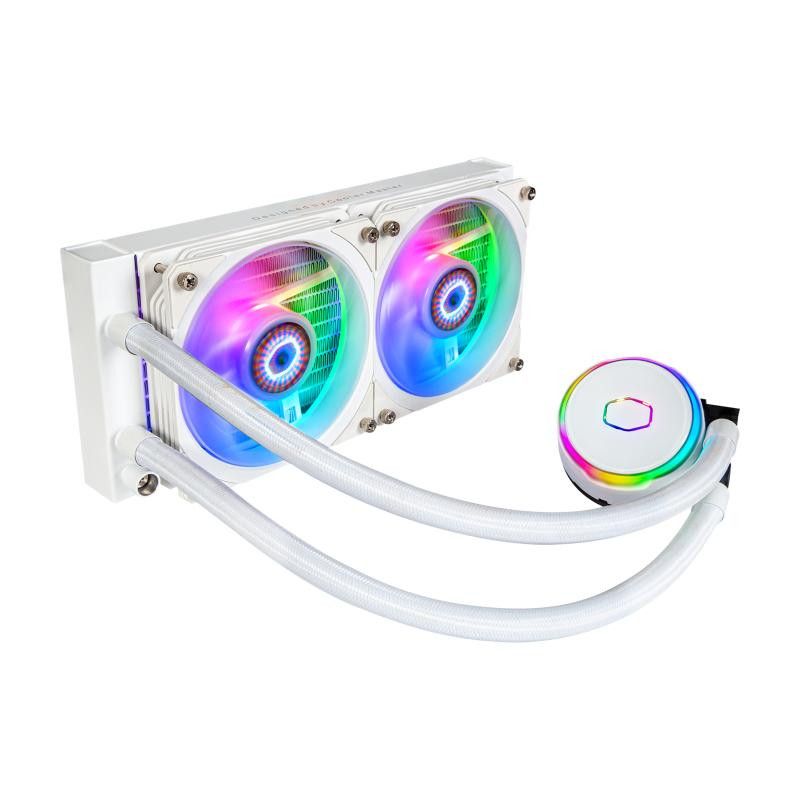Cooler Master MasterLiquid PL240 Flux White Edition Boitier PC Kit de refroidissement du liquide 12 cm Blanc · Watercoolin... (image 2)