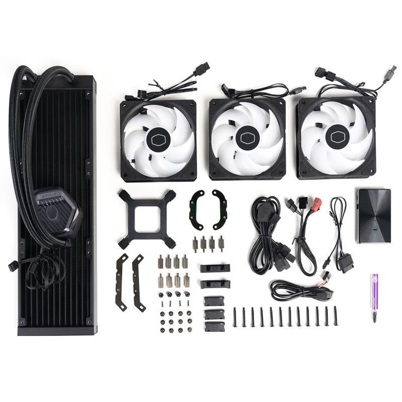 Cooler Master MasterLiquid 360 ATMOS Processeur Kit de refroidissement du liquide 12 cm Noir · Watercooling · Informat Sys... (image 7)