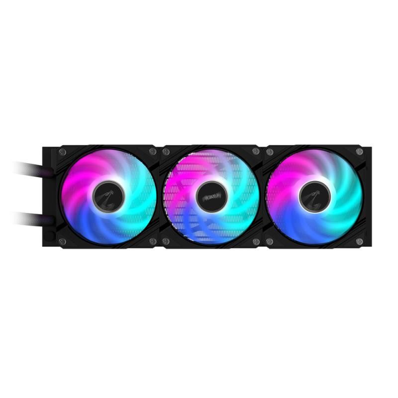 GIGABYTE AORUS WATERFORCE II 360 AIO Refroidisseur liquide pour processeur - 3x ventilateurs ARGB de 120 mm, mécanisme d'e... (image 4)