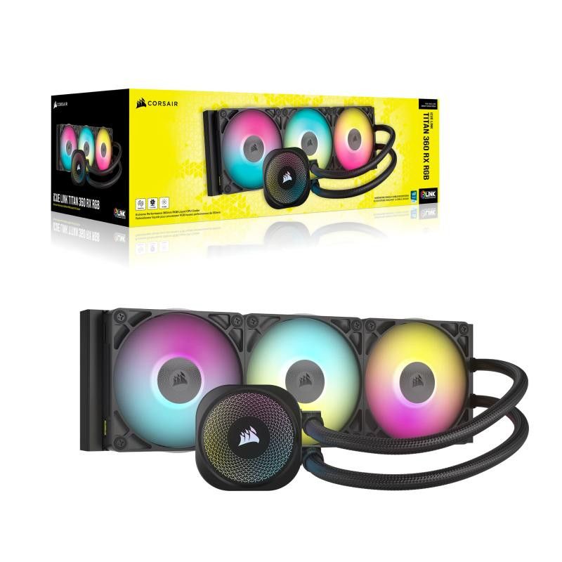Corsair iCUE LINK TITAN RX RGB Processeur Refroidisseur de liquide tout-en-un 12 cm Noir 1 pièce(s) · Watercooling · Infor... (image 6)