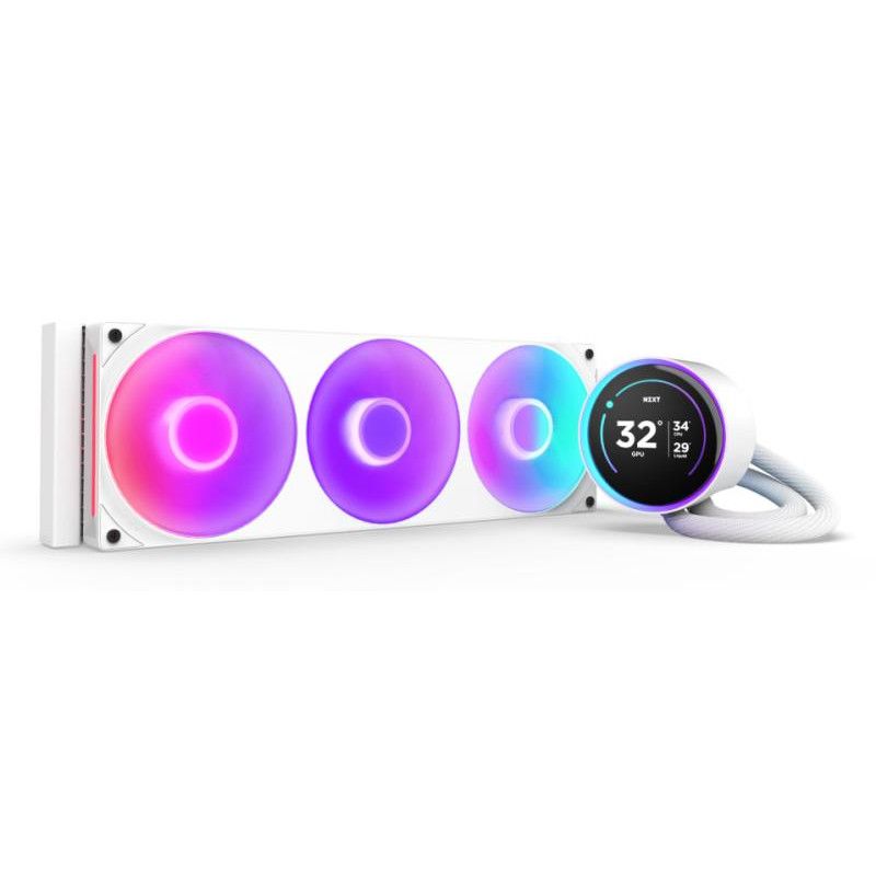 NZXT Kraken Elite 360 RGB Processeur Refroidisseur de liquide tout-en-un 12 cm Blanc 1 pièce(s) · Watercooling · Informat ...