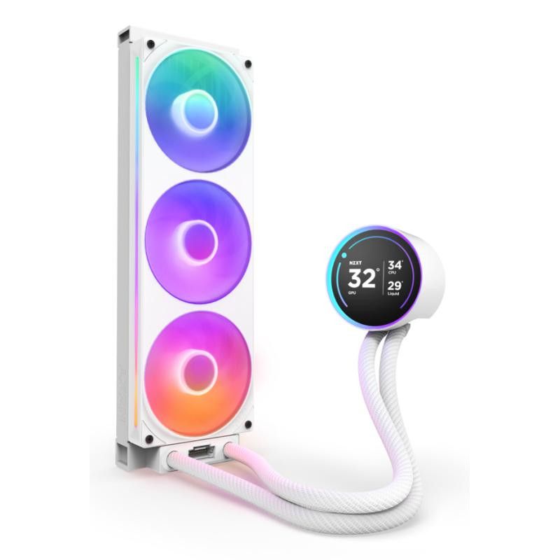 NZXT Kraken Elite 360 RGB Processeur Refroidisseur de liquide tout-en-un 12 cm Blanc 1 pièce(s) · Watercooling · Informat ... (image 2)