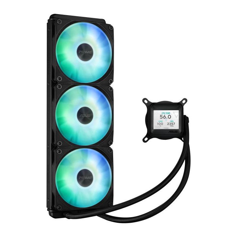 ASUS Prime LC 360 ARGB LCD Processeur Refroidisseur de liquide tout-en-un 12 cm Noir · Watercooling · Informat Systems Str...