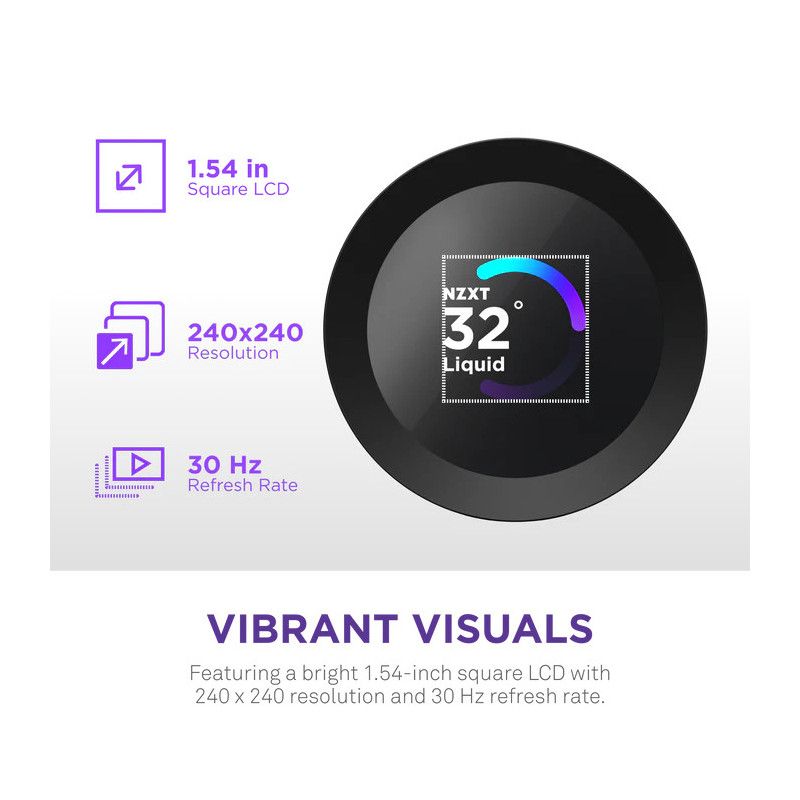 NZXT Kraken Plus 240 Processeur Refroidisseur de liquide tout-en-un 12 cm Noir · Watercooling · Informat Systems Strasbourg (image 13)