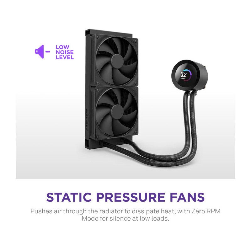 NZXT Kraken Plus 240 Processeur Refroidisseur de liquide tout-en-un 12 cm Noir · Watercooling · Informat Systems Strasbourg (image 15)