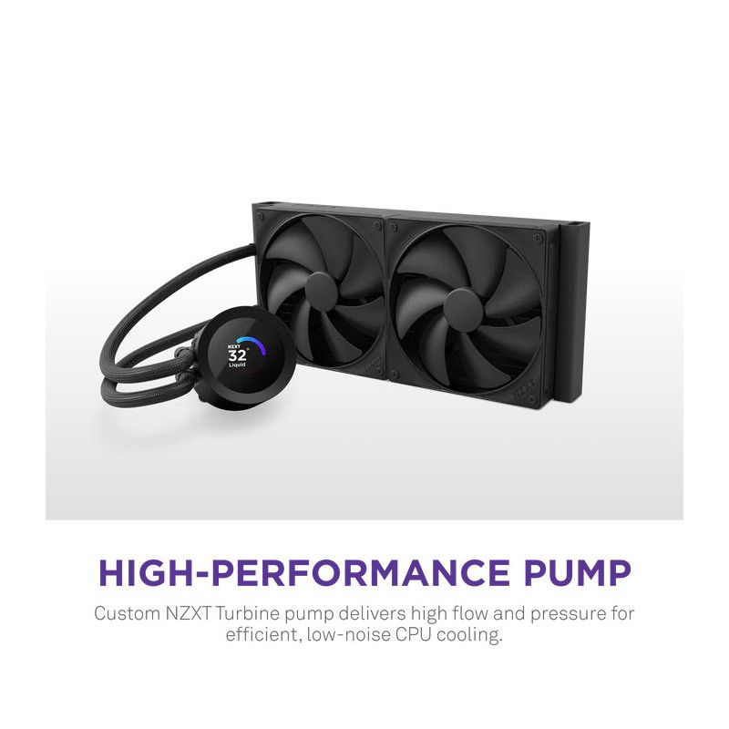 NZXT Kraken Plus 240 Processeur Refroidisseur de liquide tout-en-un 12 cm Noir · Watercooling · Informat Systems Strasbourg (image 3)