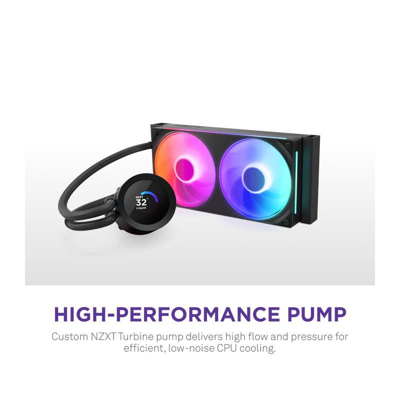 NZXT Kraken Plus RGB 240 Processeur Refroidisseur de liquide tout-en-un 12 cm Noir · Watercooling · Informat Systems Stras... (image 3)
