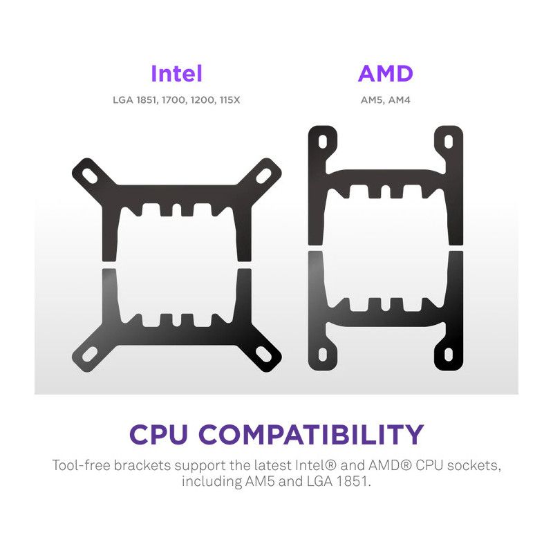 NZXT Kraken Plus RGB 240 Processeur Refroidisseur de liquide tout-en-un 12 cm Noir · Watercooling · Informat Systems Stras... (image 8)