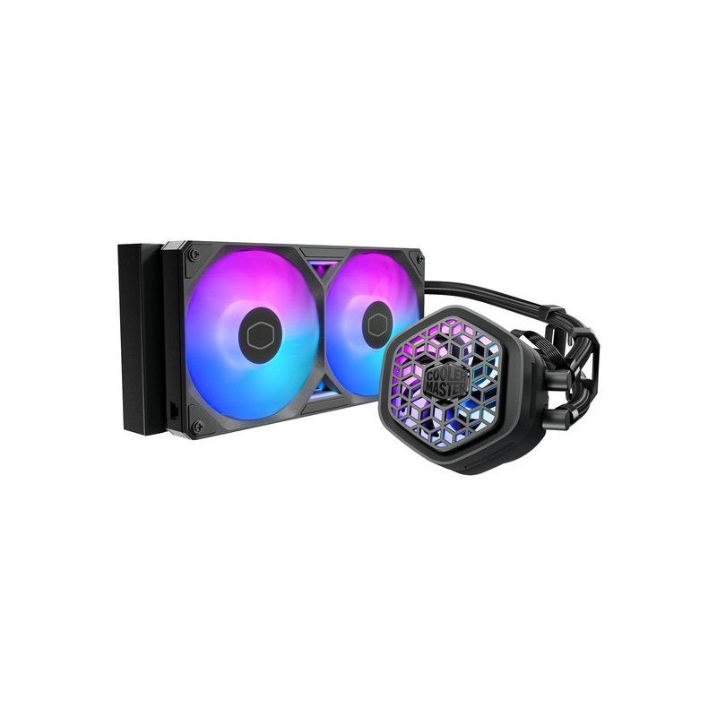 Cooler Master MasterLiquid Atmos II 240 VRM Fan Black Processeur Kit de refroidissement du liquide 12 cm Noir 1 pièce(s) ·...