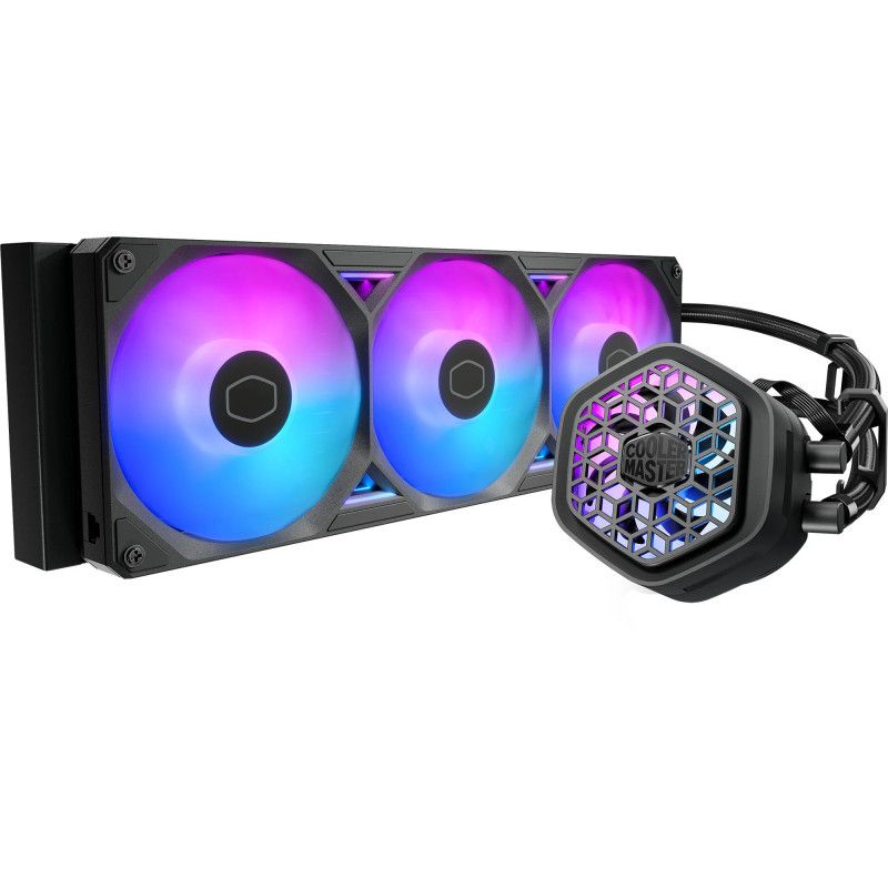 Cooler Master MasterLiquid Atmos II 360 VRM Fan Black Processeur Kit de refroidissement du liquide 12 cm Noir 1 pièce(s) ·...