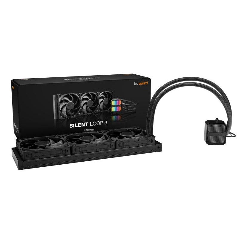 be quiet! Silent Loop 3 420 mm | Système de refroidissement liquide tout-en-un, 420 mm, noir, socket Intel et AMD · Waterc... (image 6)
