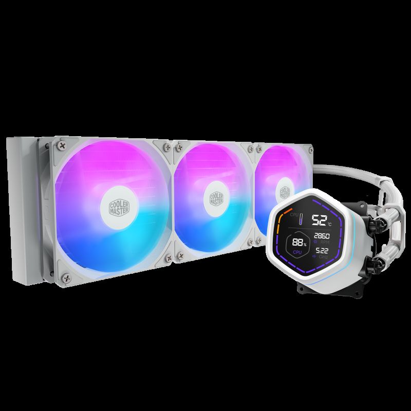 Cooler Master MasterLiquid Core Nex Digital Processeur Kit de refroidissement du liquide 12 cm Blanc · Watercooling · Info... (image 2)