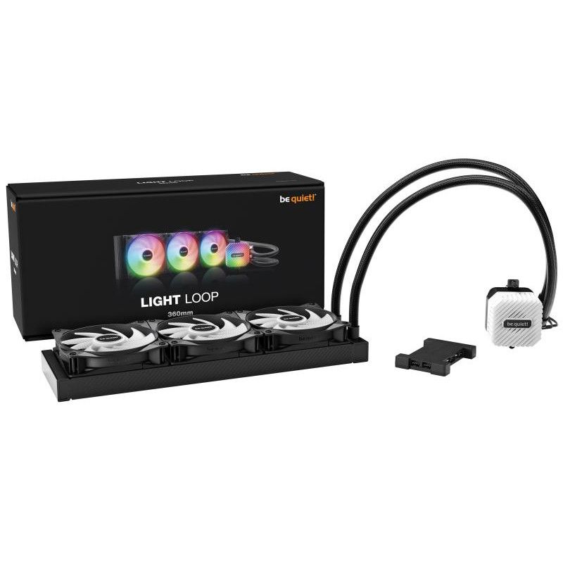 be quiet! Light Loop 360 mm | Système de refroidissement liquide tout-en-un, 360 mm, noir, socket Intel et AMD, ARGB · Wat... (image 4)