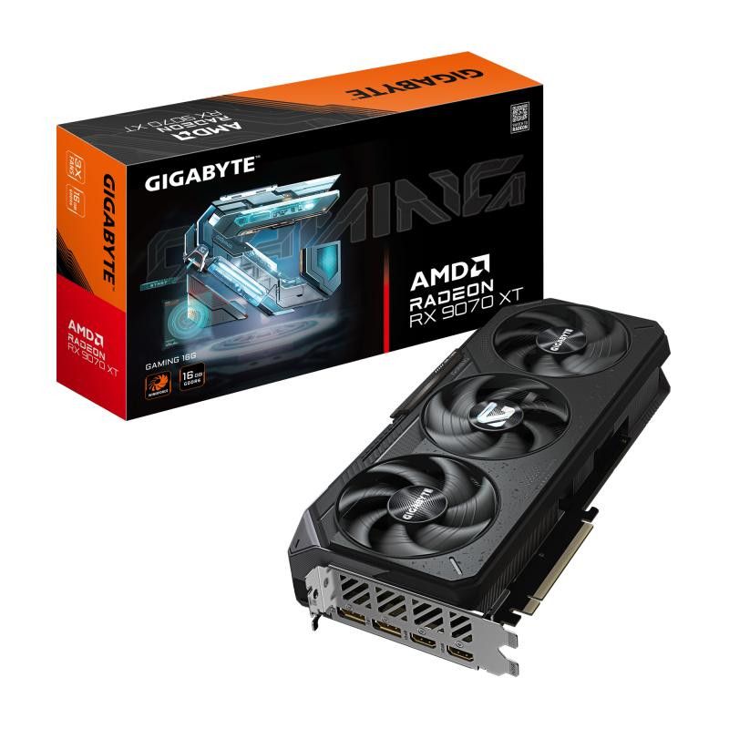 GIGABYTE Radeon RX 9070 XT GAMING 16G Carte graphique - 16 Go GDDR6, 256 bits, PCI-E 5.0, Fréquence du c?ur 2970 MHz, 2 x ...