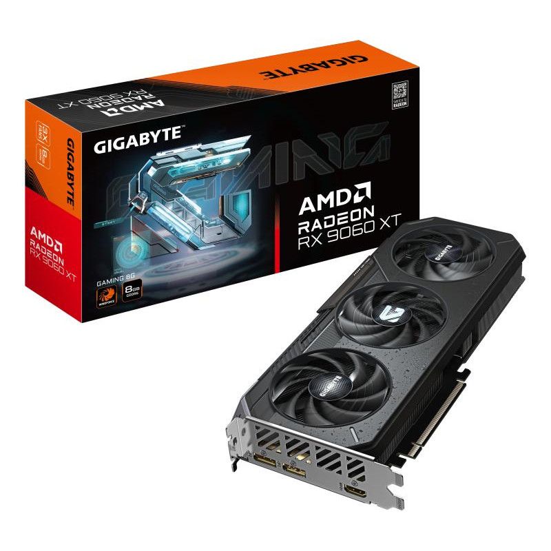 GIGABYTE Radeon RX 9060 XT GAMING 8G Carte Graphique - 8GB GDDR6, 128bit, PCI-E 5.0, 3130 MHz Fréquence du c?ur, 2 x Displ...