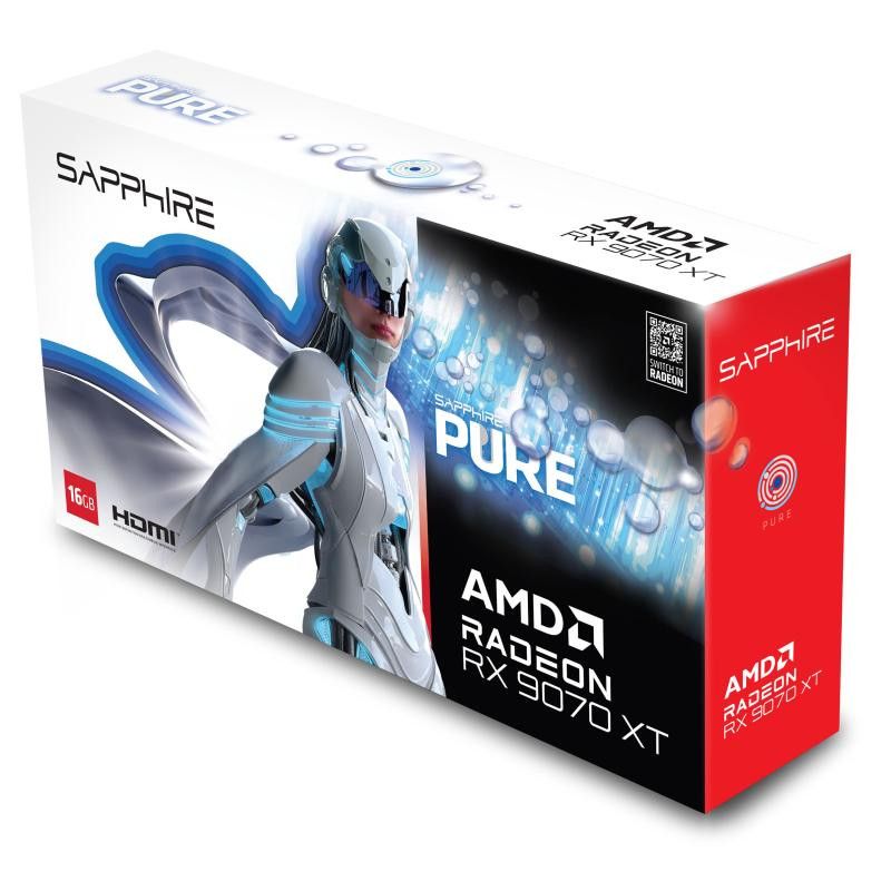Sapphire PURE Radeon RX 9070 XT AMD 16 Go GDDR6 · Cartes graphiques · Informat Systems Strasbourg (image 6)