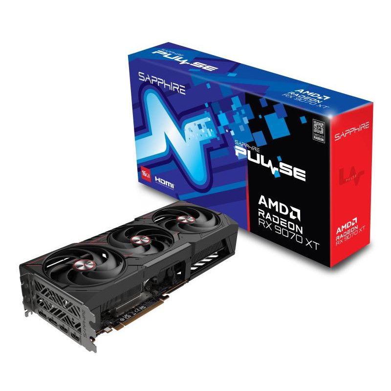 Sapphire PULSE Radeon RX 9070 XT AMD 16 Go GDDR6 · Cartes graphiques · Informat Systems Strasbourg (image 7)