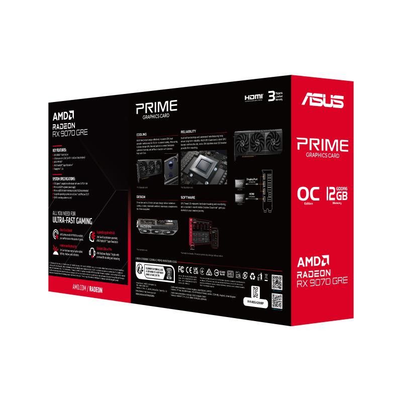 ASUS Prime -RX9070GRE-O12G AMD Radeon RX 9070 GRE 12 Go GDDR6 · Cartes graphiques · Informat Systems Strasbourg (image 13)