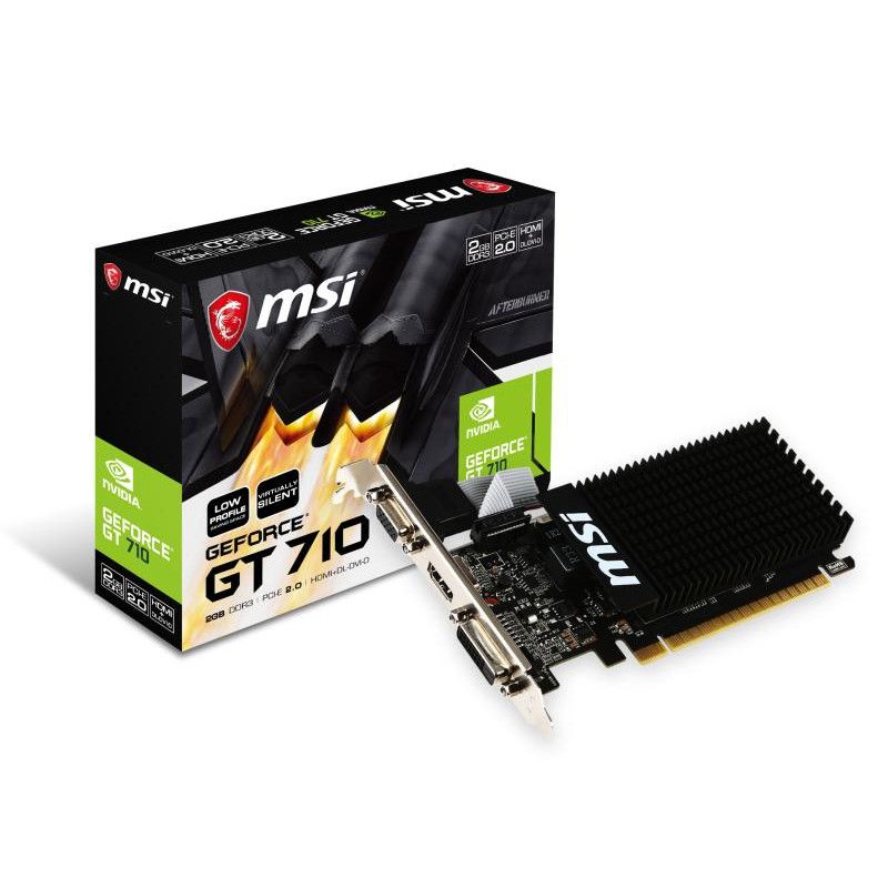 MSI GT 710 2GD3H LP carte graphique NVIDIA GeForce GT 710 2 Go GDDR3 · Cartes graphiques · Informat Systems Strasbourg (image 2)
