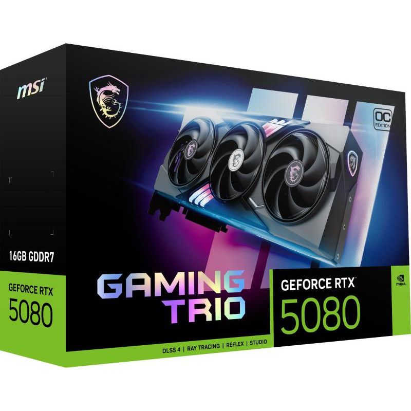 MSI GAMING GEFORCE RTX 5080 16G TRIO OC carte graphique NVIDIA 16 Go GDDR7 · Cartes graphiques · Informat Systems Strasbourg (image 7)