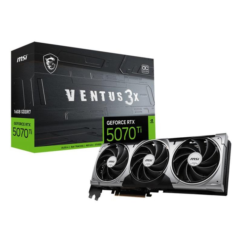 MSI GeForce RTX 5070 Ti 16G VENTUS 3X OC NVIDIA 16 Go GDDR7 · Cartes graphiques · Informat Systems Strasbourg (image 7)